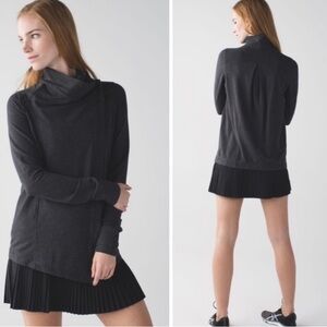Lululemon Coast Wrap/ Heathered Mod Black size 4